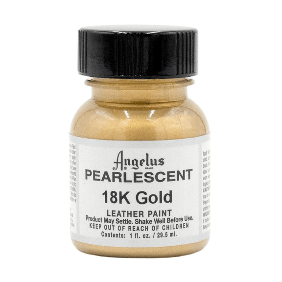 Angelus Pearlescent Leather Paint 1oz - 18k Gold - Guiry's