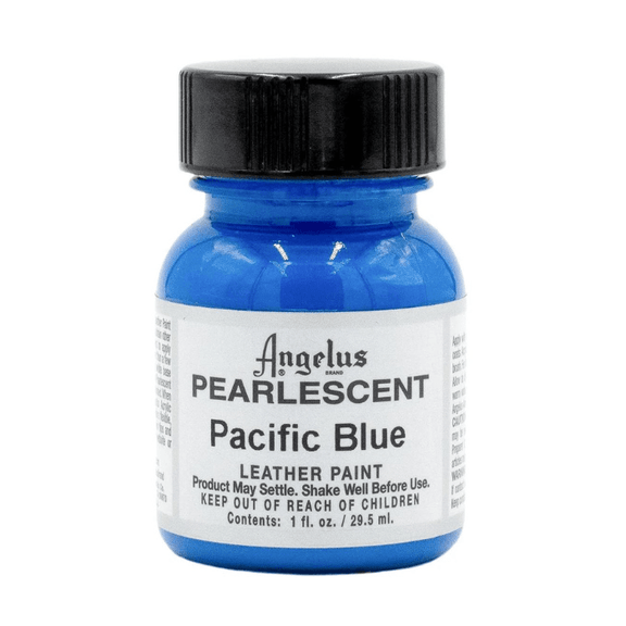 Angelus Pearlescent Leather Paint 1oz - Pacific Blue - Guiry's