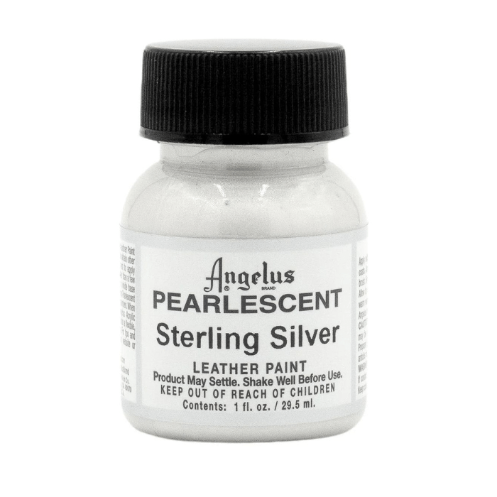 Angelus Pearlescent Leather Paint 1oz - Sterling Silver - Guiry's