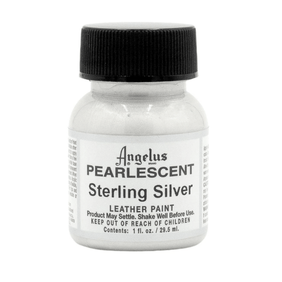 Angelus Pearlescent Leather Paint 1oz - Sterling Silver - Guiry's