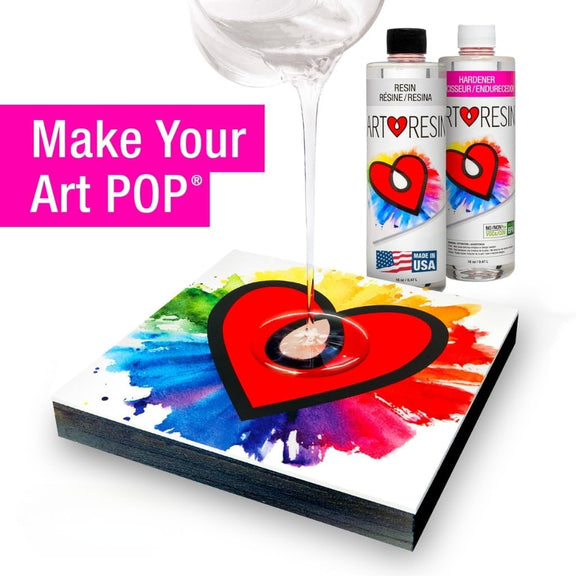 ArtResin Epoxy Resin Starter Kit, 32 oz Clear High - Gloss Resin and Hardener Set - Guiry's