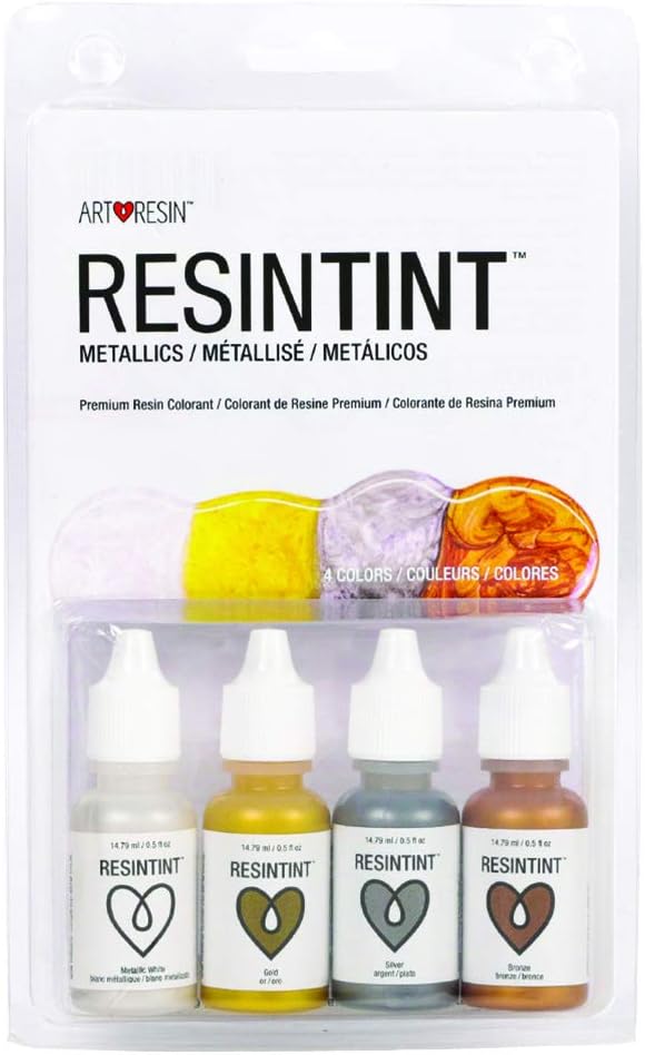 ArtResin ResinTint Metallic Liquid Pigment Set, 4 Colors - Guiry's