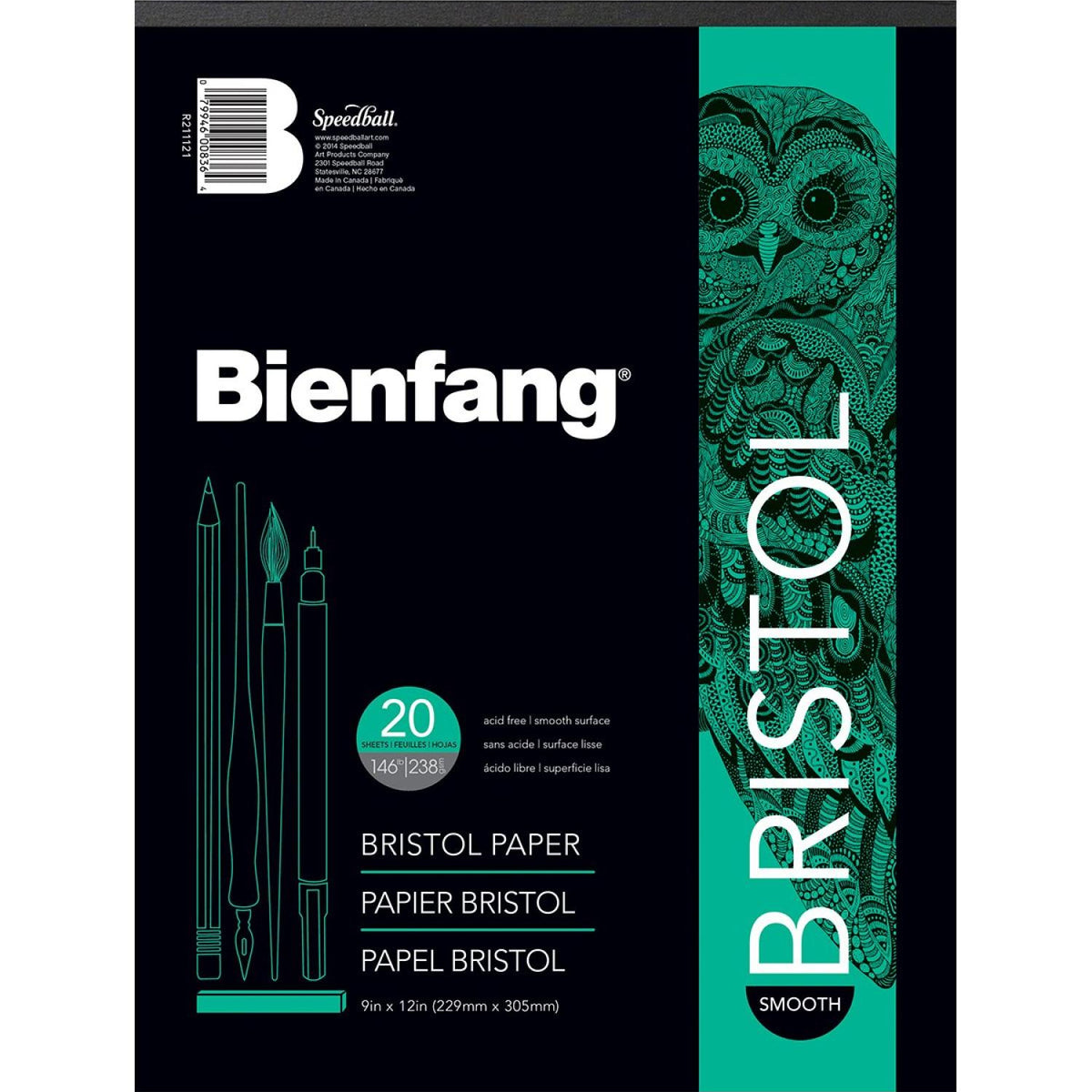 Bienfang Bristol Plate 9x12 - Smooth - Guiry's