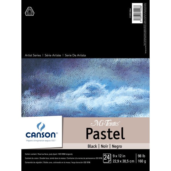 Canson Mi - Teintes Paper Pad, 9" x 12", Black - Guiry's