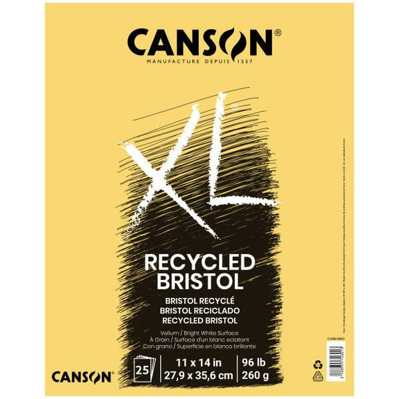 Canson XL Recycled Bristol Pad, 25 Sheets, 11" x 14" - Guiry's