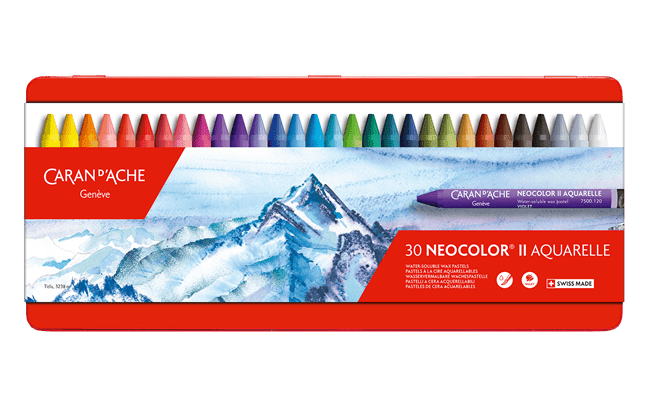 Caran d'Ache NEOCOLOR II Water-Soluble Pastels, 30 Colors - Guiry's