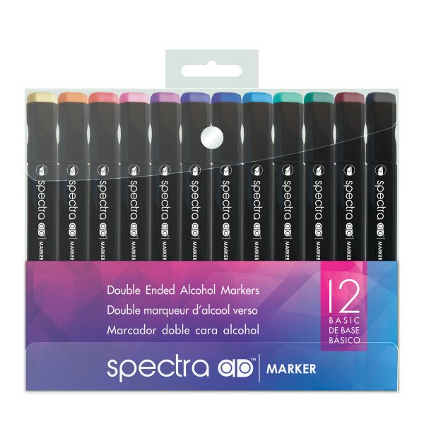 Chartpak Spectra AD Marker Set, 12 - Colors - Guiry's