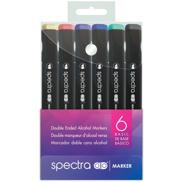 Chartpak Spectra AD Marker Set, 6 - Colors - Guiry's