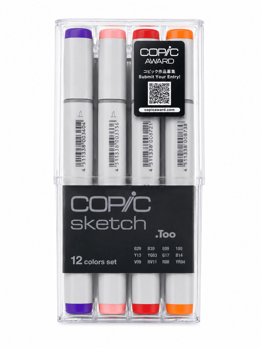 Copic Sketch Set Basic 12pc - Guiry's