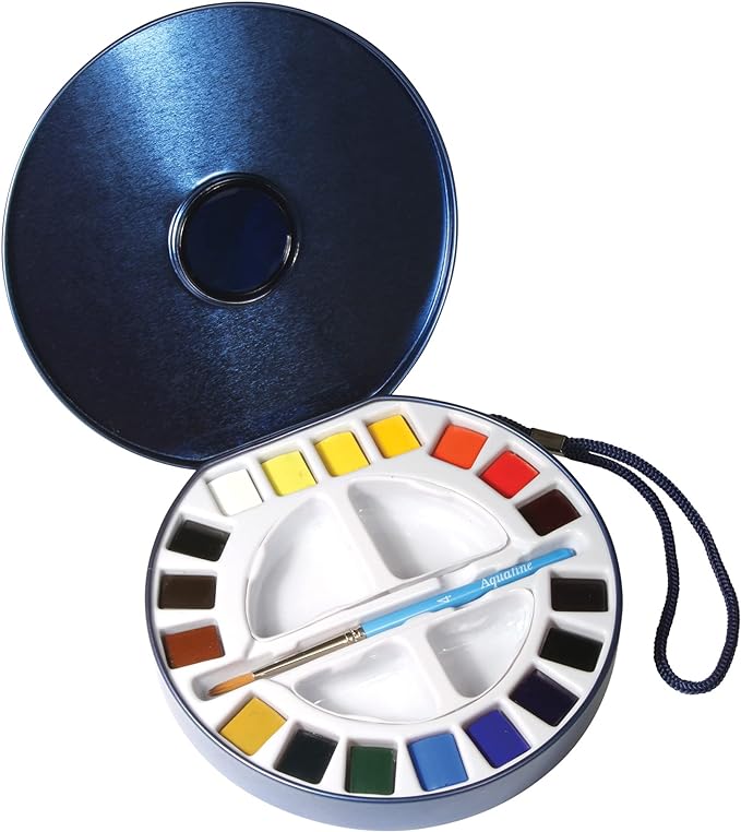 Daler Rowney Aquafine Watercolor 18 Color Travel Set - Guiry's
