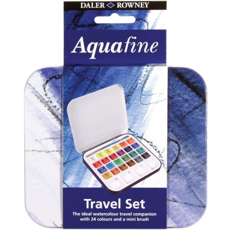 Daler Rowney Aquafine Watercolor Travel Set of 24 - Guiry's