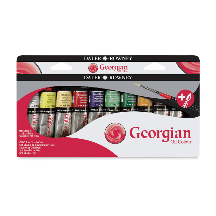 Daler - Rowney Georgian Oil Paint - Studio Set of 10 - Guiry's