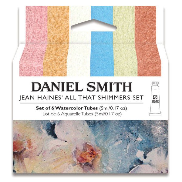 Daniel Smith Extra - Fine Watercolor Jean Haines Shimmer Set, 5ml, 6 - Colors - Guiry's