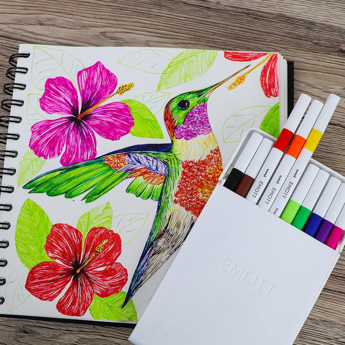 Emott Fineliner .4mm Fine 10 Color Set 1 - Guiry's