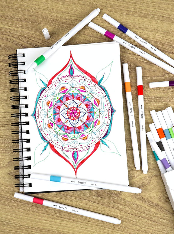 Emott Fineliner .4mm Fine 10 Color Set 1 - Guiry's