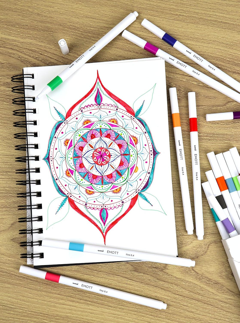 Emott Fineliner .4mm Fine 10 Color Set 1 - Guiry's