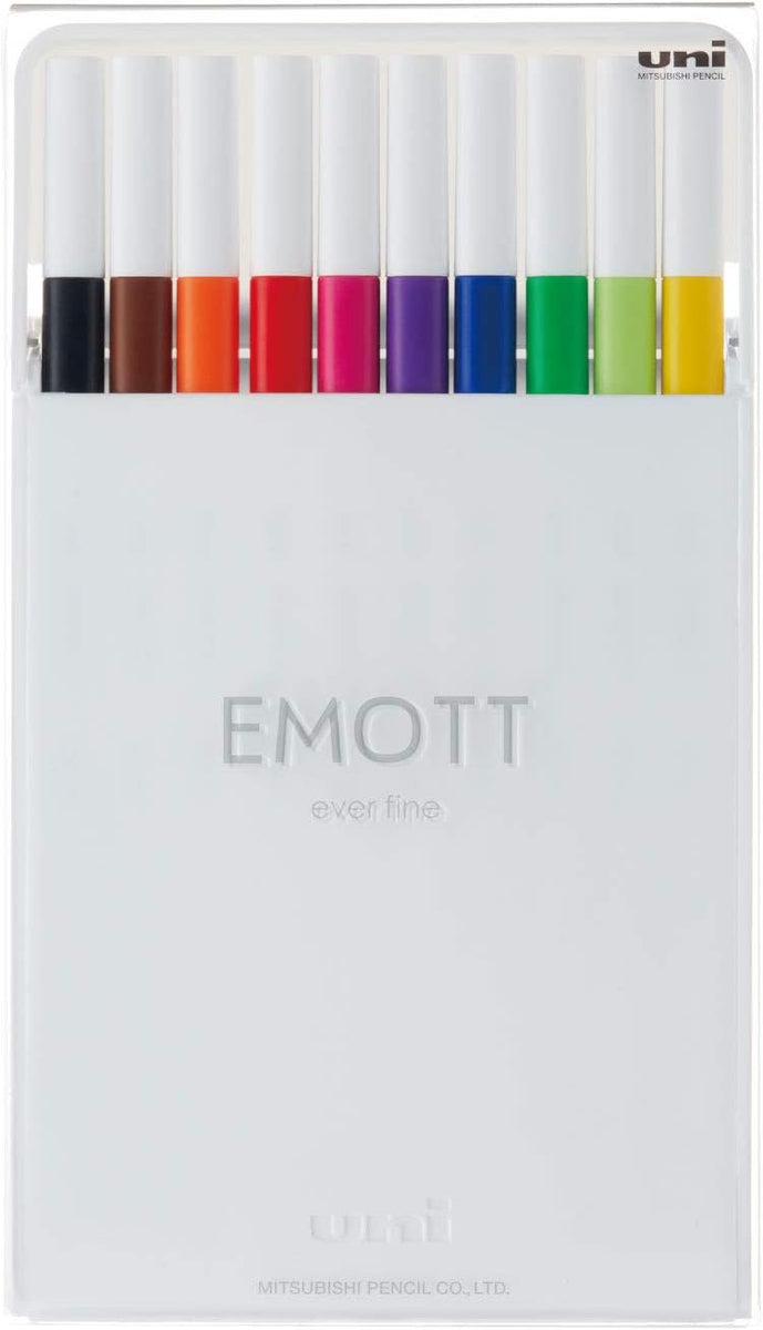 Emott Fineliner .4mm Fine 10 Color Set 1 - Guiry's