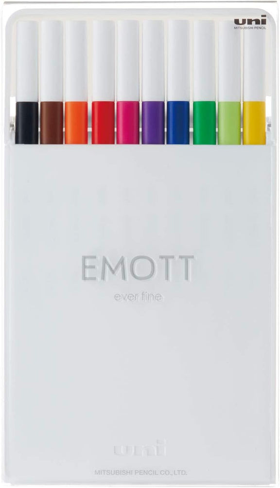 Emott Fineliner .4mm Fine 10 Color Set 1 - Guiry's