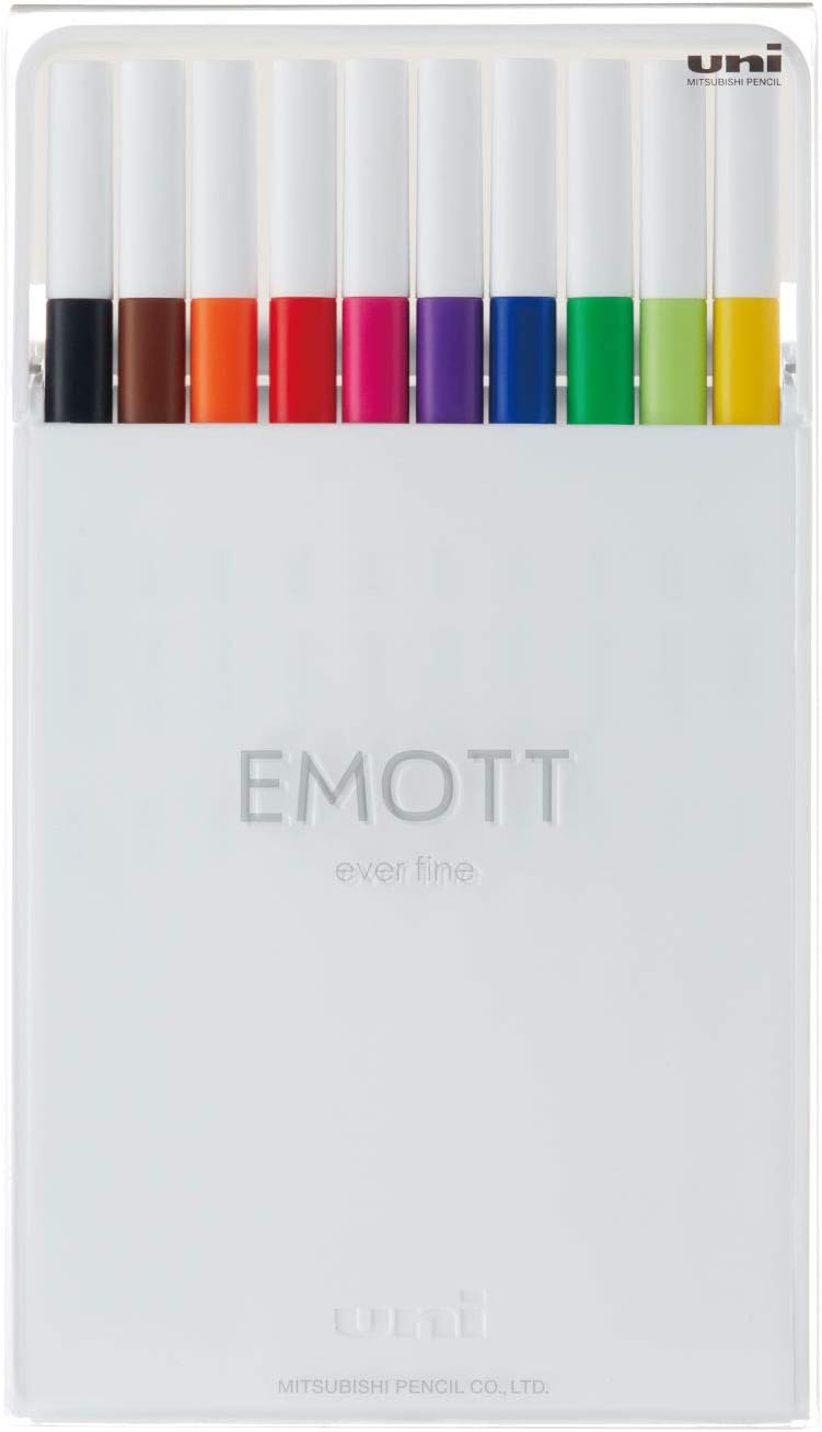 Emott Fineliner .4mm Fine 10 Color Set 1 - Guiry's