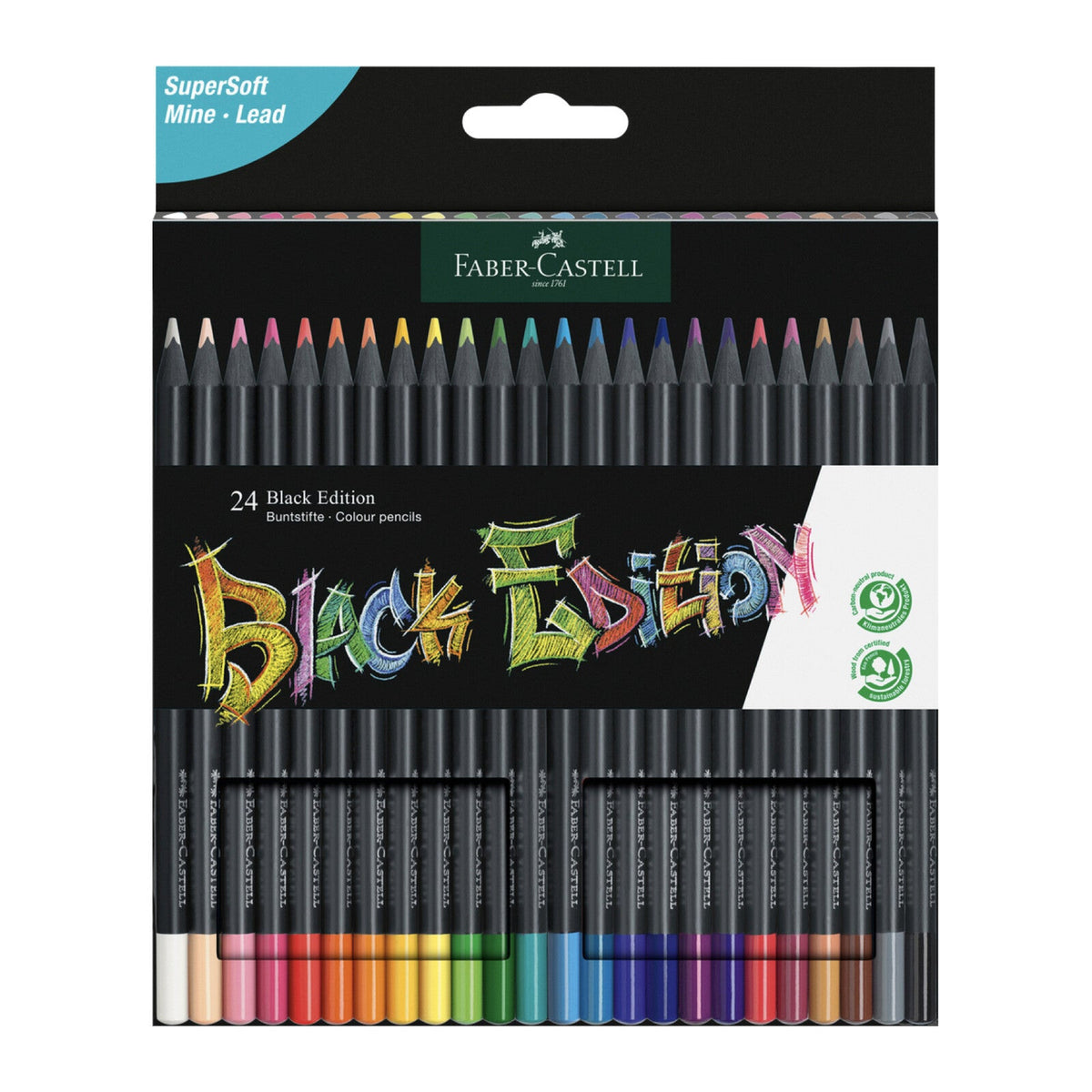 Faber - Castell Black Edition 24 Color Pencil Set - Guiry's
