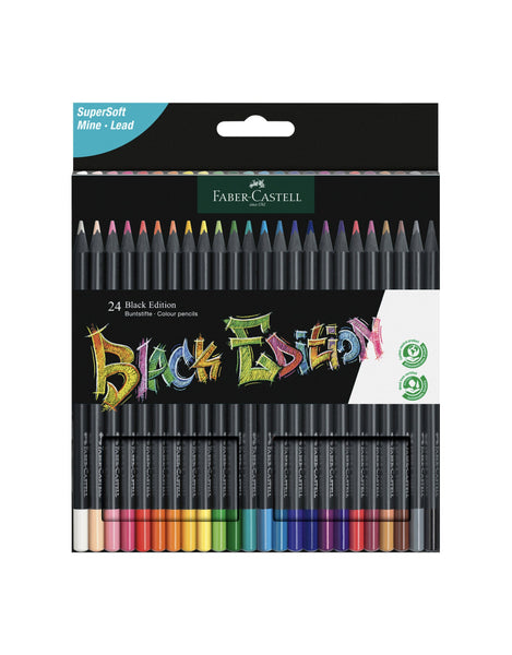 Faber-Castell Black Edition 24 Color Pencil Set