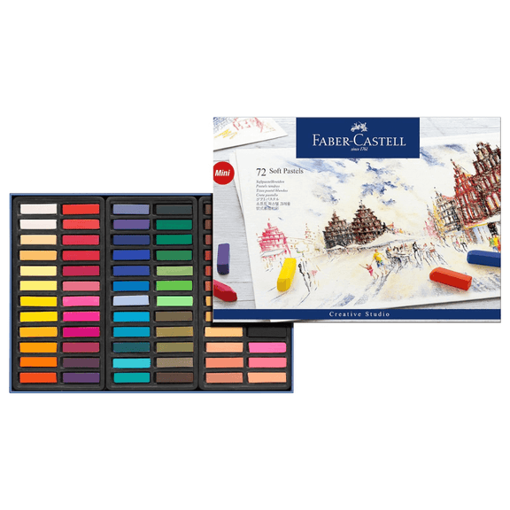 Faber - Castell Soft Pastel Half Length Sticks - Box Of 72 - Guiry's