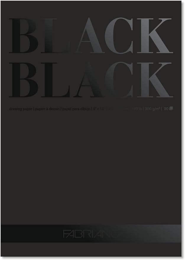 Fabriano Black Black Pad 9x12 - Guiry's