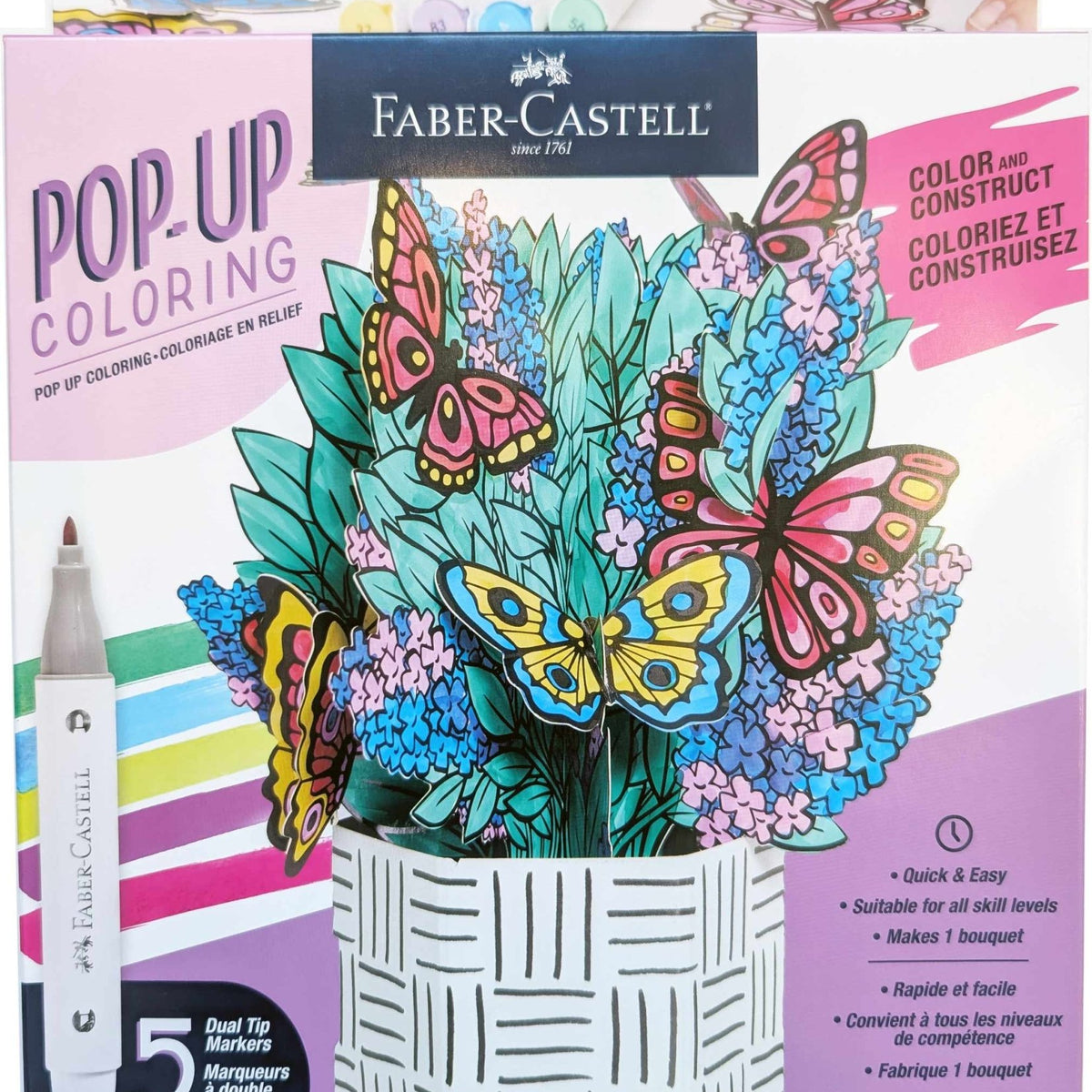 FC Butterfly Pop Up Coloring Bouquet - Guiry's