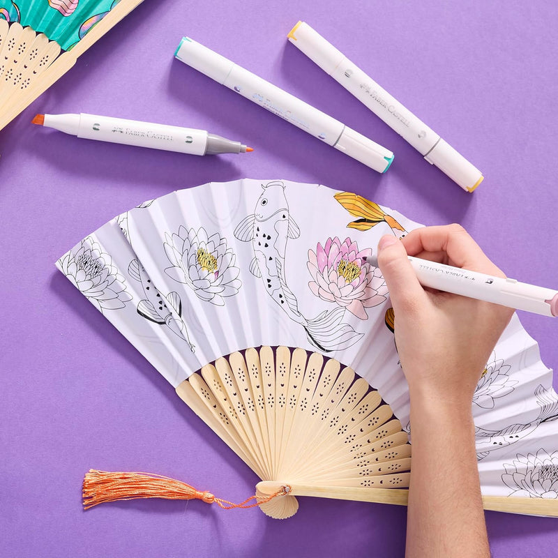 FC Paper Fan Coloring Koi Fish - Guiry's