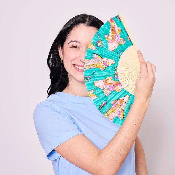 FC Paper Fan Coloring Koi Fish - Guiry's