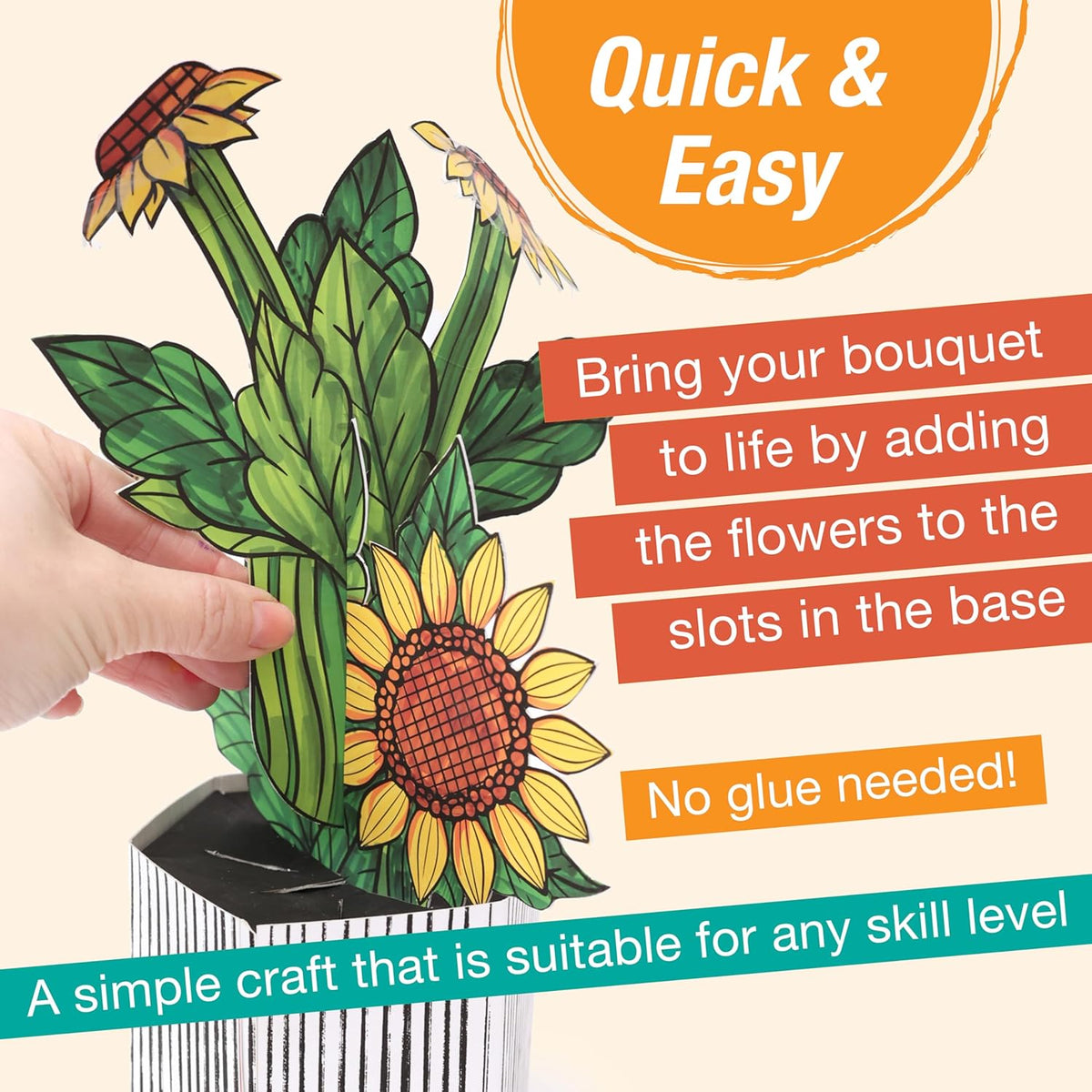 FC Pop Up Coloring Sunflowers & Butterflies - Guiry's