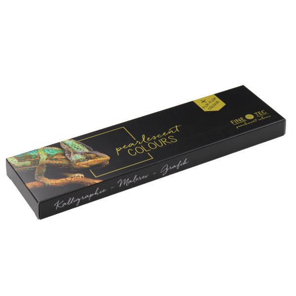 Finetec Watercolor Metal Tin Set, 6 - Colors, Pearlescent Cool Set - Guiry's