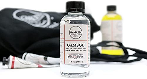 Gamblin Gamsol Odorless Mineral Spirits, 16.9 oz Artist Solvent for Oil Painting - Guiry's