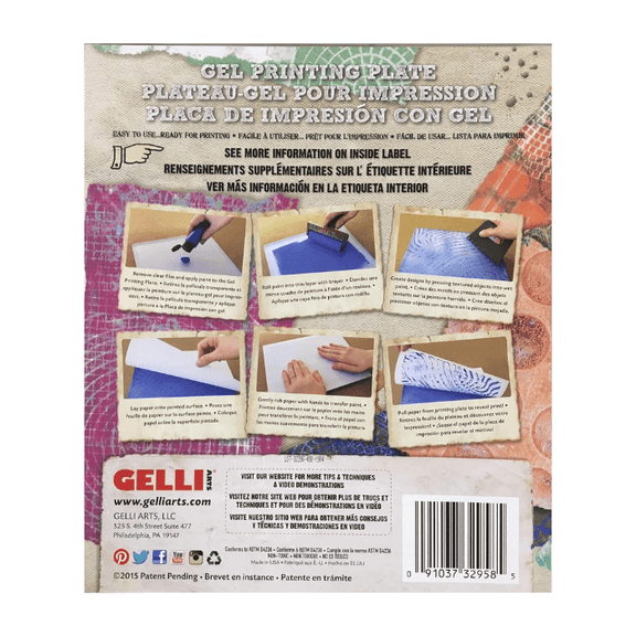 Gelli Arts Gel Printing Plate - 12" x 14" - Guiry's