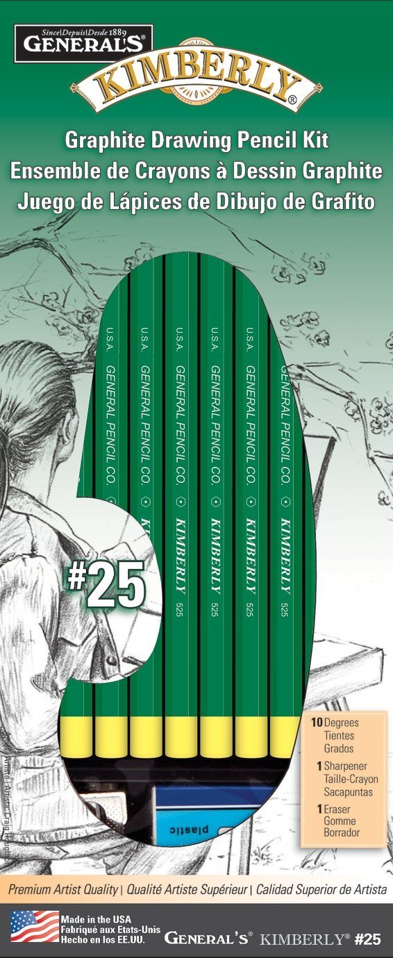 General Pencil Kimberly Graphite Drawing Kit 25 - Guiry's