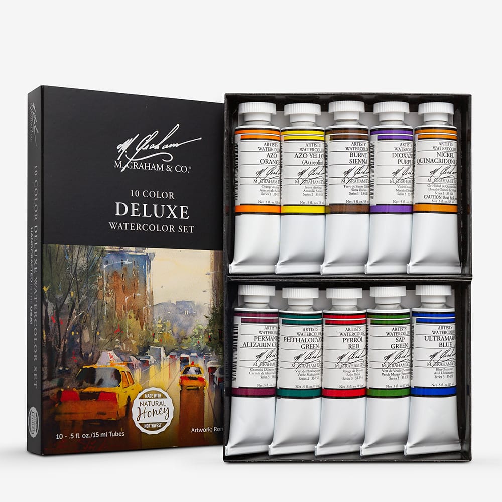 Graham Gouache Dlx 10ct Set staging SLS ARTS - Guiry's