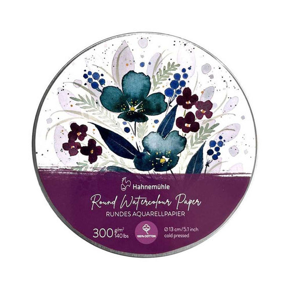Hahnemüle Round Watercolour Paper In A Tin - 5" - Guiry's