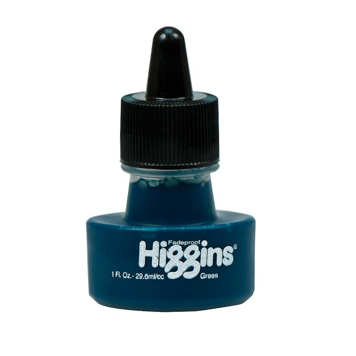 Higgins Green Ink - 1oz - Guiry's