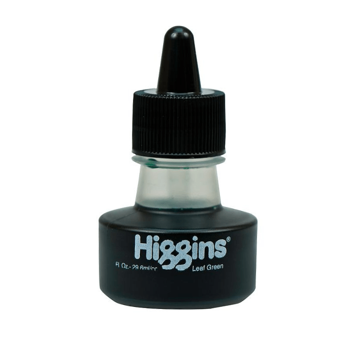 Higgins Leaf Green Ink - 1oz - Guiry's