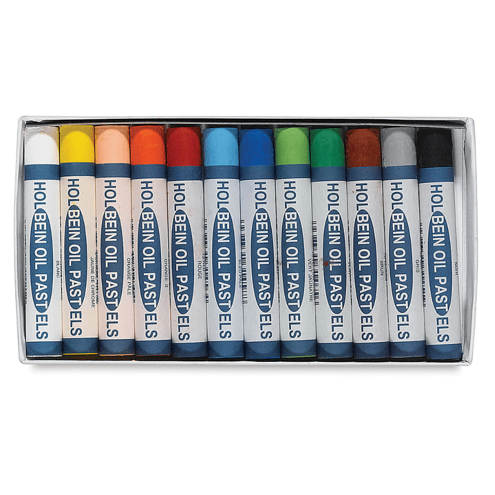 Holbein Academic Oil Pastel Set - Assorted Colors, Set of 12 - Guiry's