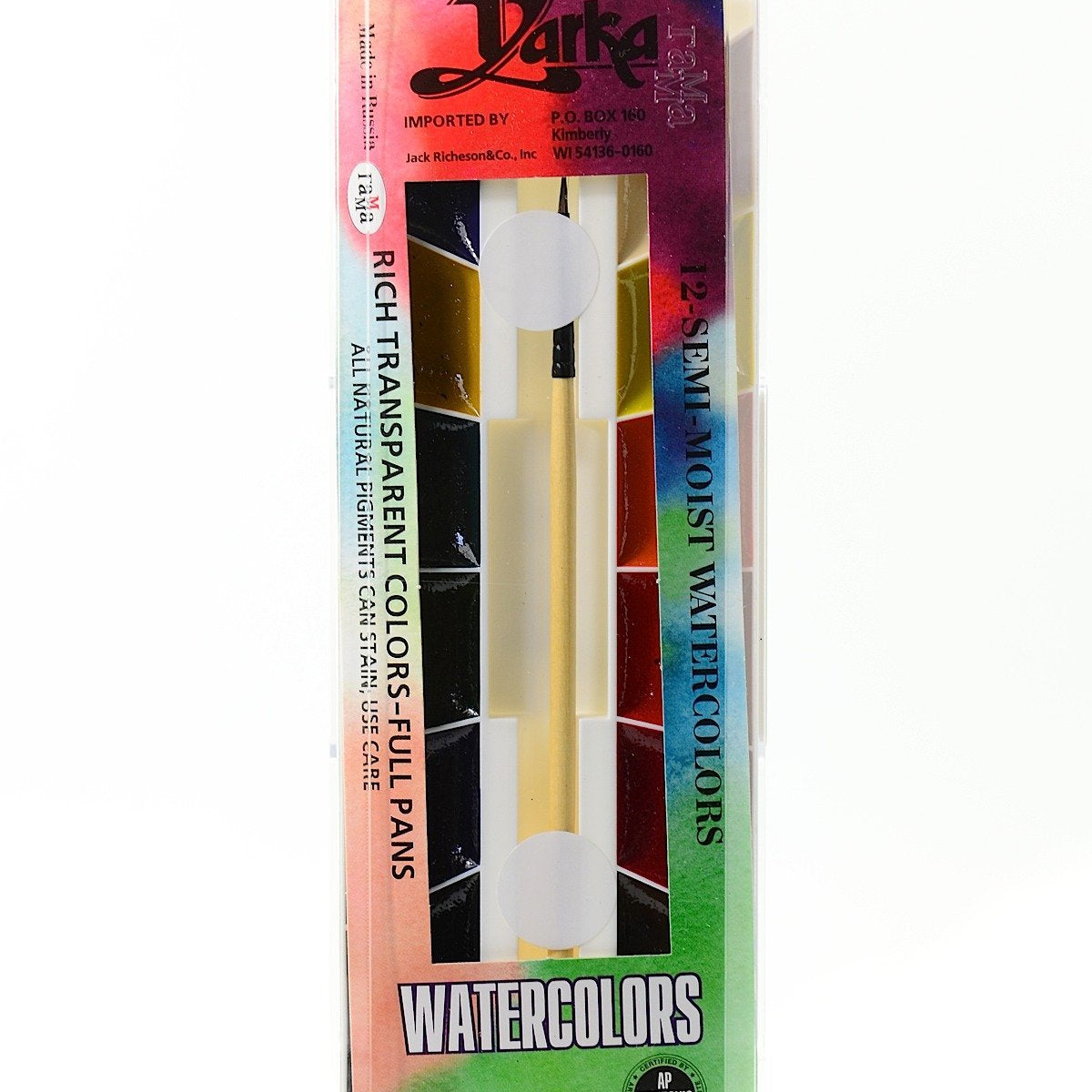 Jack Richeson Yarka Student Semi Moist Watercolor Set 12ct - Guiry's