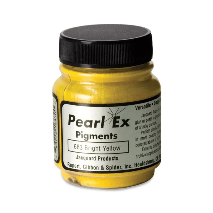 Jacquard Pearl Ex Powdered Pigment 0.75oz - Bright Yellow - Guiry's