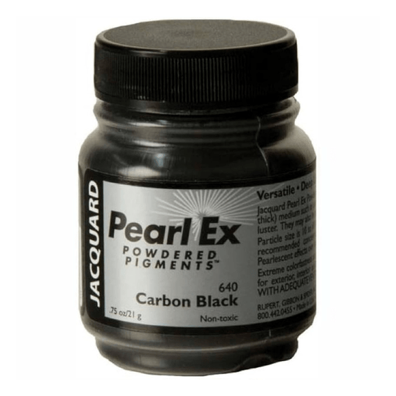 Jacquard Pearl Ex Powdered Pigment 0.75oz - Carbon Black - Guiry's
