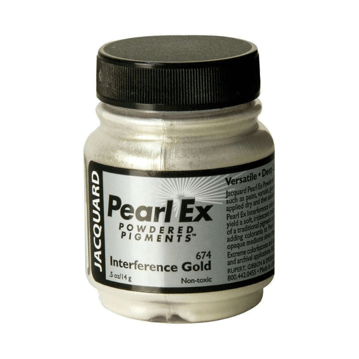 Jacquard Pearl Ex Powdered Pigment 0.75oz - Interference Gold - Guiry's