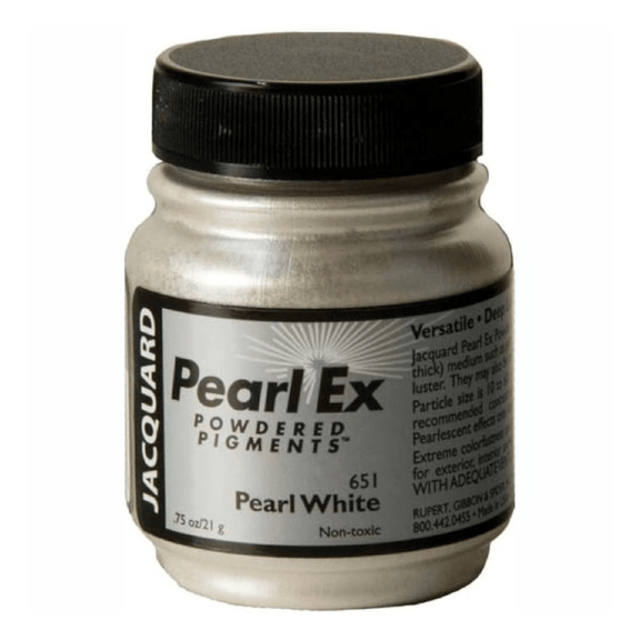Jacquard Pearl Ex Powdered Pigment 0.75oz - Pearl White - Guiry's