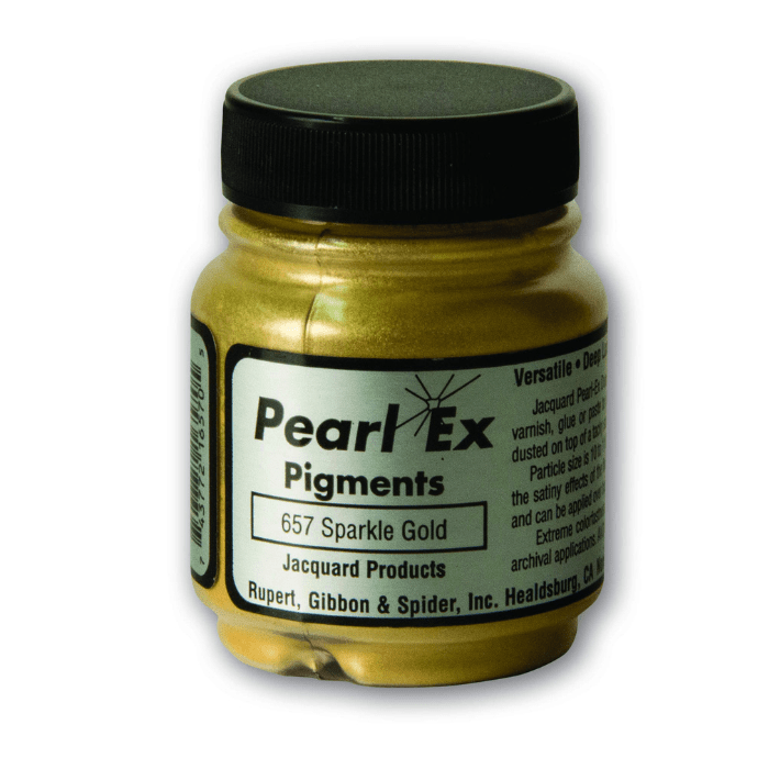 Jacquard Pearl Ex Powdered Pigment 0.75oz - Sparkle Gold - Guiry's