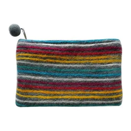 Lama - Li Felt Dark Gray Pouch: Large - Guiry's