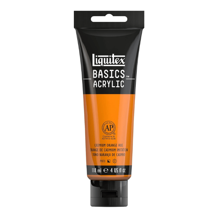 Liquitex Basics Cadmium Orange Hue - 4oz - Guiry's