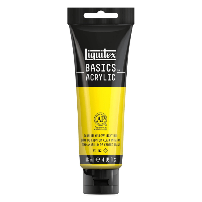 Liquitex Basics Cadmium Yellow Light Hue - 4oz - Guiry's