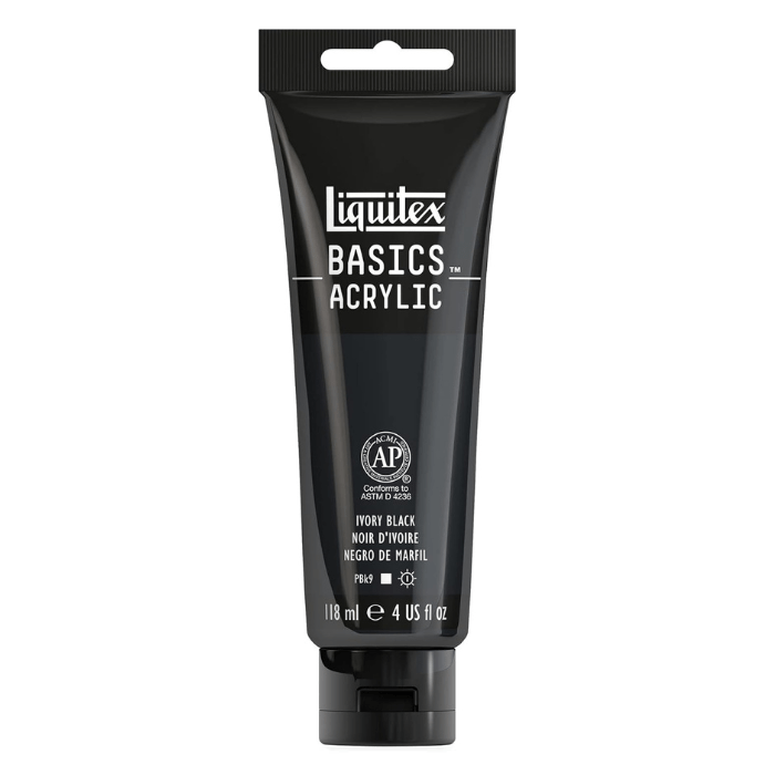 Liquitex Basics Ivory Black - 4oz - Guiry's